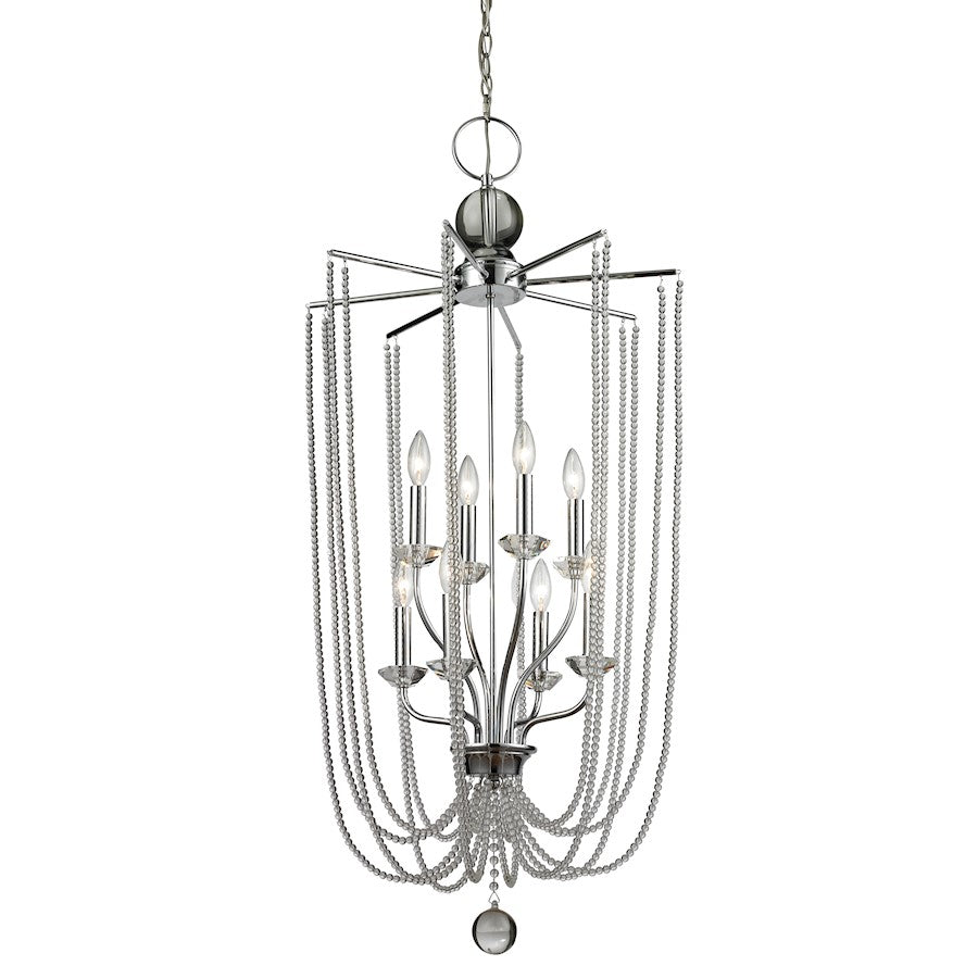 Z-Lite Serenade 8 Light Pendant, Chrome - 429-8C-CH