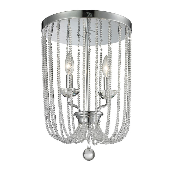 Z-Lite Serenade 2 Light Flush Mount, Chrome - 429F12-CH