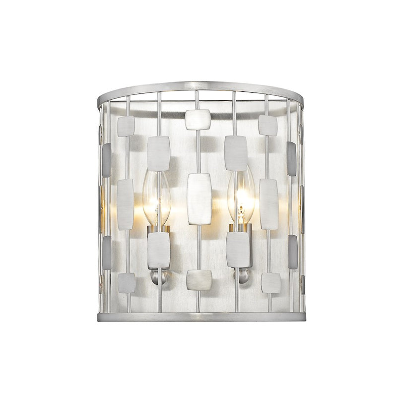 Z-Lite Almet 2 Light Wall Sconce, Brushed Nickel - 430-2S-BN