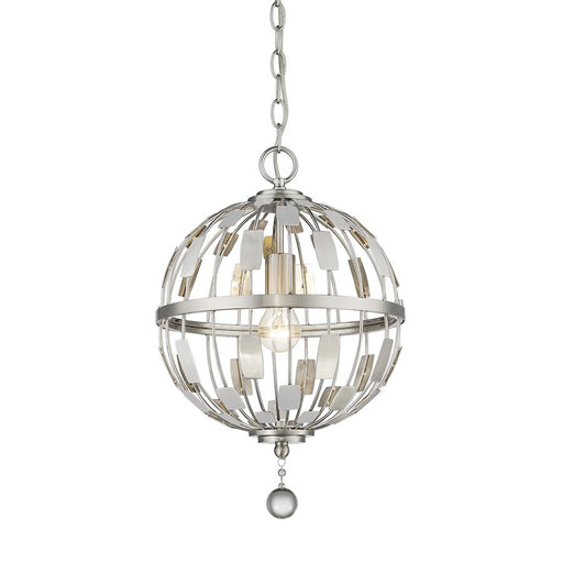 Z-Lite Almet 1 Light Pendant, Brushed Nickel - 430B12-BN