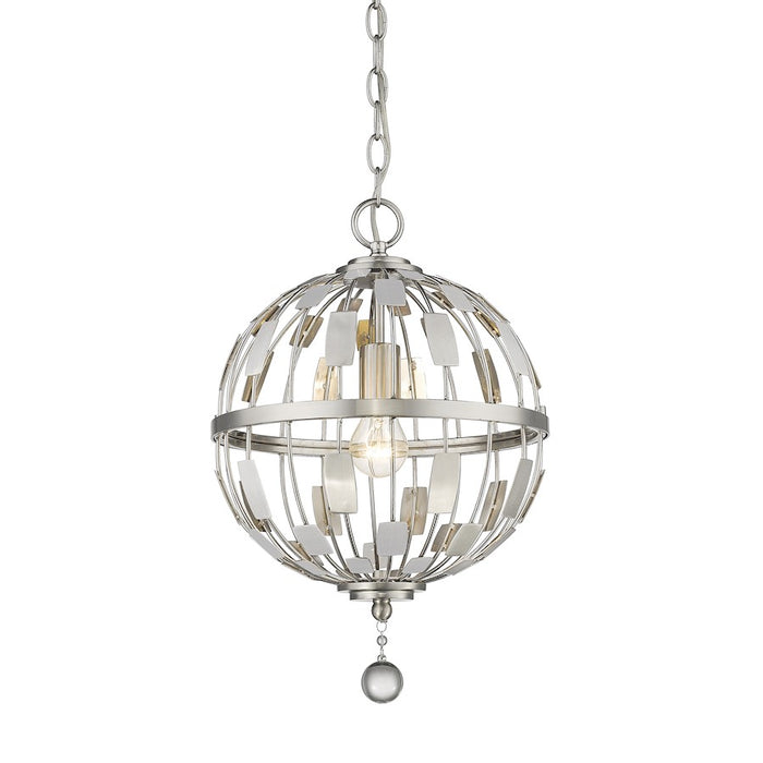 Z-Lite Almet 1 Light Pendant, Brushed Nickel - 430B12-BN