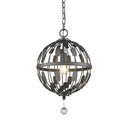 Z-Lite Almet 1 Light Pendant, Bronze - 430B12-BRZ