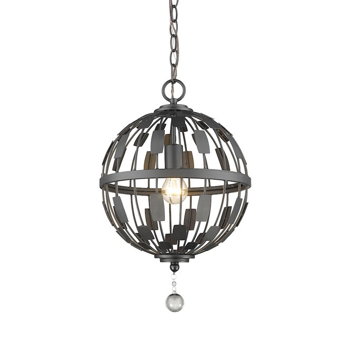 Z-Lite Almet 1 Light Pendant, Bronze - 430B12-BRZ