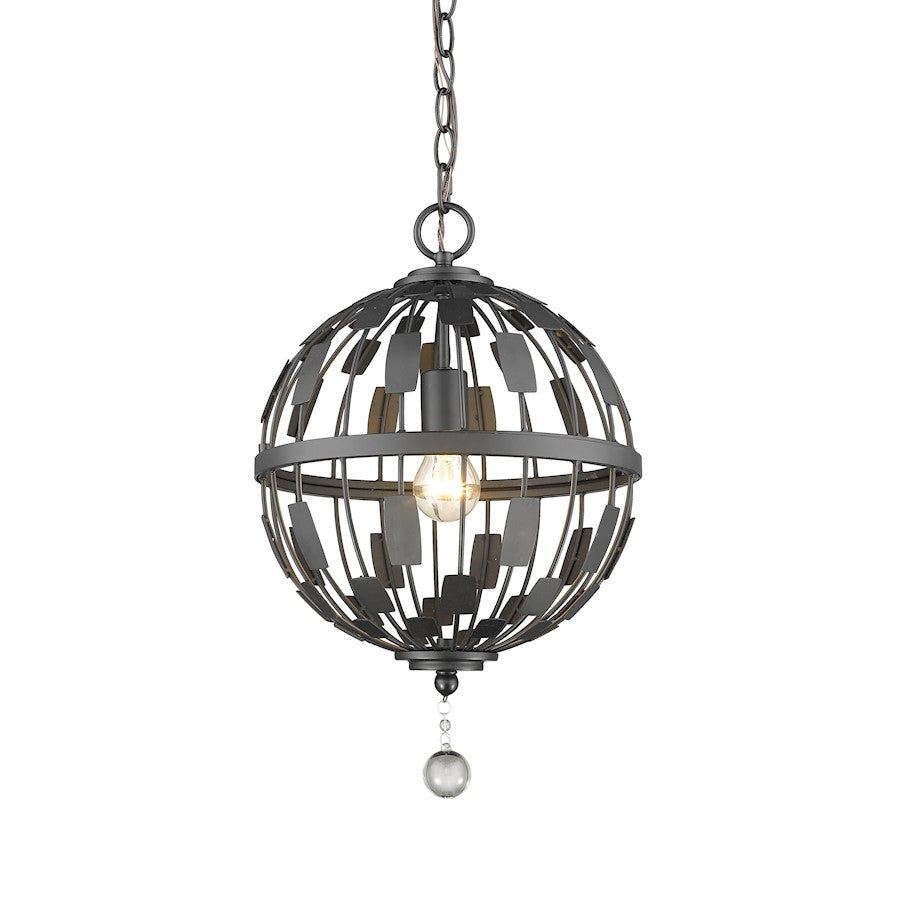 Z-Lite Almet 1 Light Pendant, Bronze - 430B12-BRZ
