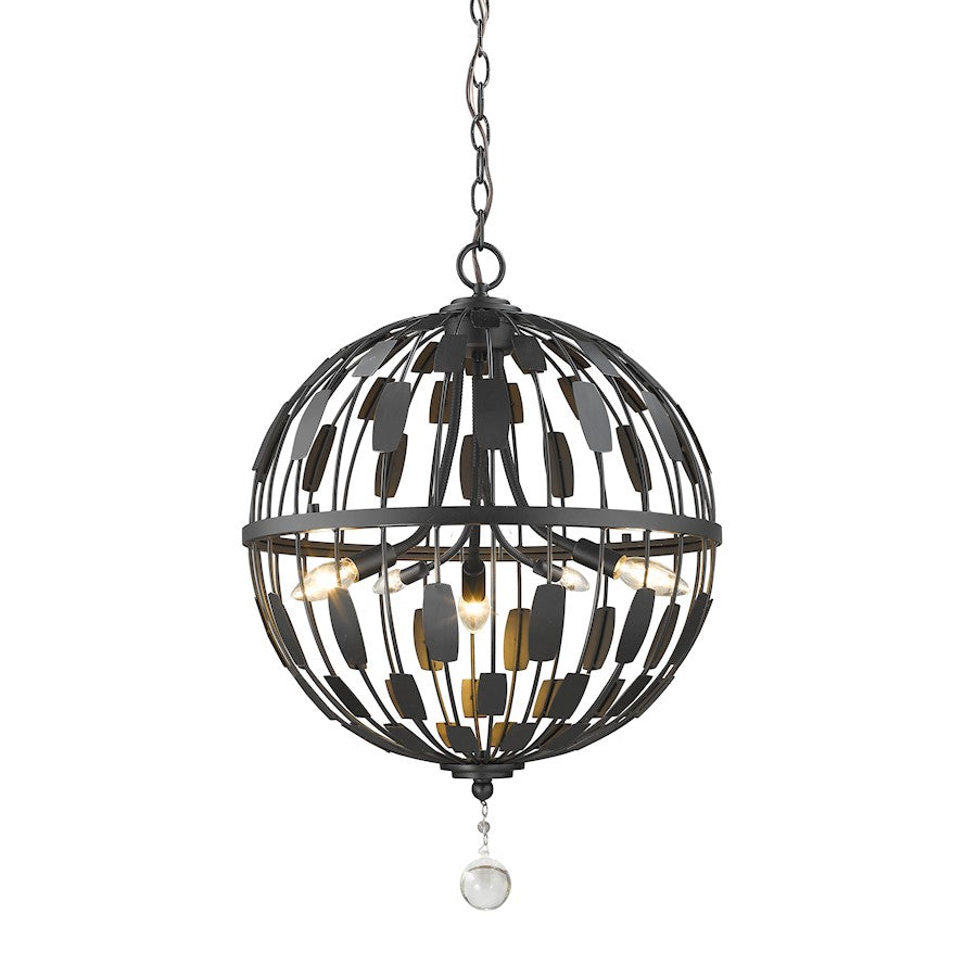 Z-Lite Almet 5 Light Pendant, 18.25x18.25x25.25", Bronze - 430B18-BRZ