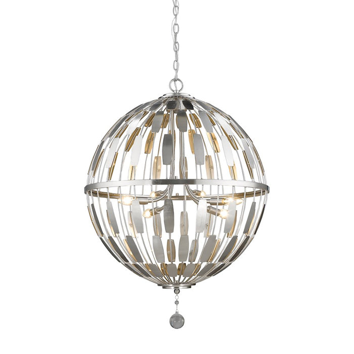 Z-Lite Almet 6 Light Pendant, 24.25x24.25x32.75", Brushed Nickel - 430B24-BN