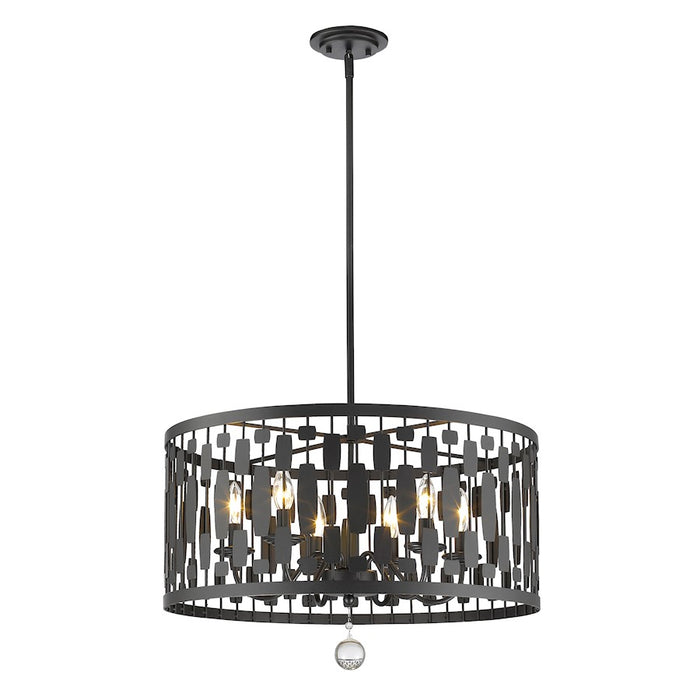 Z-Lite Almet 6 Light Pendant, 24x24x16.5", Bronze - 430D24-BRZ