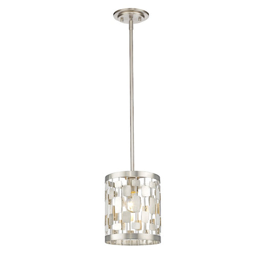 Z-Lite Almet 1 Light Mini Pendant, Brushed Nickel - 430MP-BN