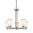 Z-Lite Jarra 5 Light Chandelier, Brushed Nickel, Matte Opal - 432-5BN
