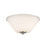 Z-Lite Jarra 2 Light Flush Mount, Brushed Nickel, Matte Opal - 432F2-BN