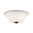 Z-Lite Jarra 3 Light Flush Mount, Bronze, Matte Opal - 432F3-BRZ