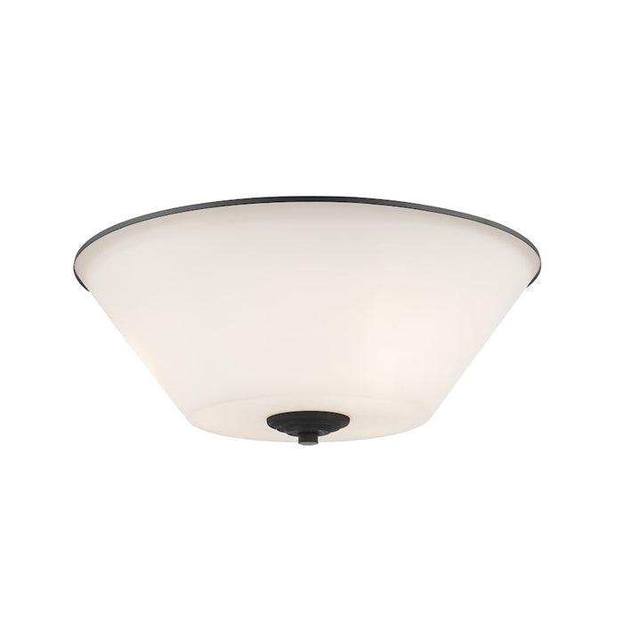 Z-Lite Jarra 3 Light Flush Mount, Bronze, Matte Opal - 432F3-BRZ