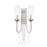 Z-Lite Siena 2 Light Wall Sconce, Brushed Nickel, Clear - 433-2S-BN
