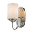 Z-Lite Cardinal 1 Light Wall Sconce, Brushed Nickel, Matte Opal - 434-1S-BN