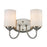 Z-Lite Cardinal 2 Light Vanity Light, Brushed Nickel, Matte Opal - 434-2V-BN
