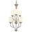 Z-Lite Cardinal 6 Light Chandelier, Brushed Nickel, Matte Opal - 434-6-BN