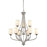 Z-Lite Cardinal 9 Light Chandelier, Brushed Nickel, Matte Opal - 434-9-BN