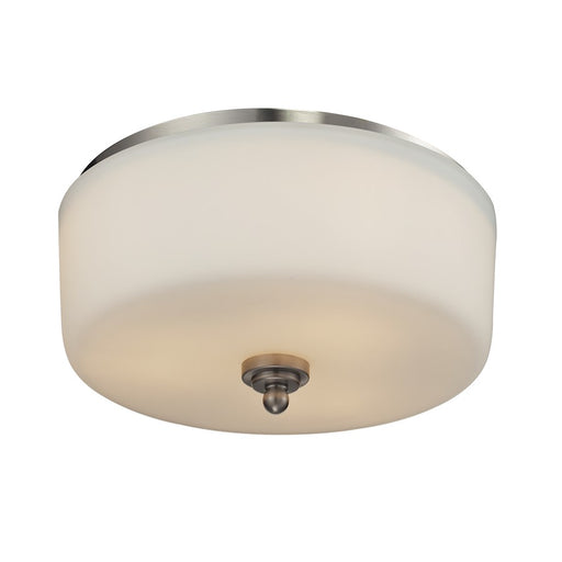 Z-Lite Cardinal 3 Light Flush Mount, Brushed Nickel, Matte Opal - 434-F3-BN
