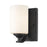 Z-Lite Bordeaux 1 Light Wall Sconce, Bronze, Matte Opal - 435-1S-BRZ