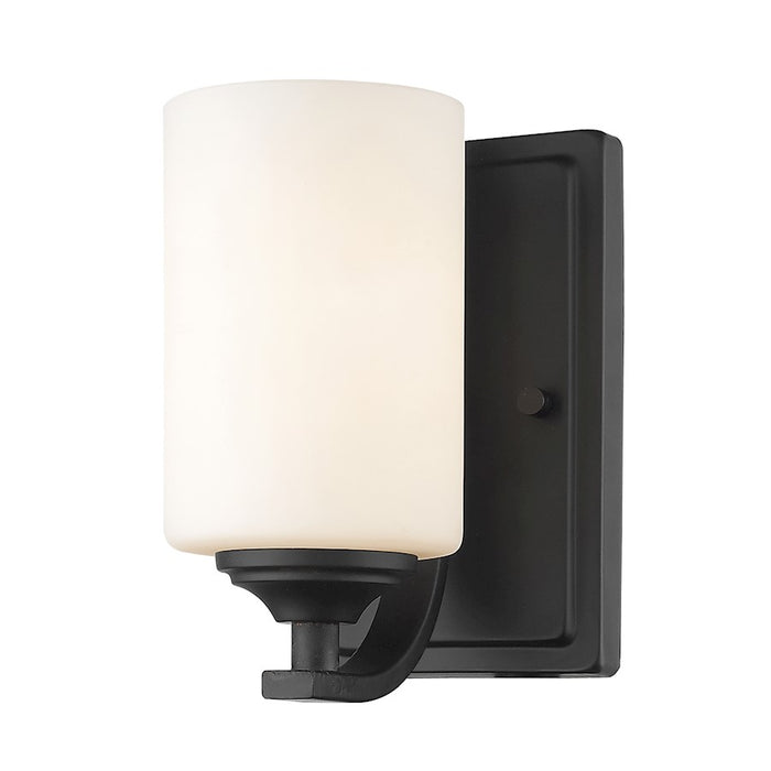 Z-Lite Bordeaux 1 Light Wall Sconce, Bronze, Matte Opal - 435-1S-BRZ