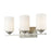 Z-Lite Bordeaux 3 Light Vanity Light, Brushed Nickel, Matte Opal - 435-3V-BN