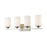 Z-Lite Bordeaux 4 Light Vanity Light, Brushed Nickel, Matte Opal - 435-4V-BN
