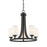 Z-Lite Bordeaux 5 Light Chandelier, Bronze, Matte Opal - 435-5BRZ
