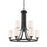 Z-Lite Bordeaux 9 Light Chandelier, Bronze, Matte Opal - 435-9BRZ