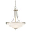 Z-Lite Bordeaux 3 Light Pendant, Brushed Nickel, Matte Opal - 435P-BN