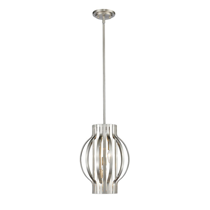 Z-Lite Moundou 3 Light Pendant, Brushed Nickel - 436-12BN