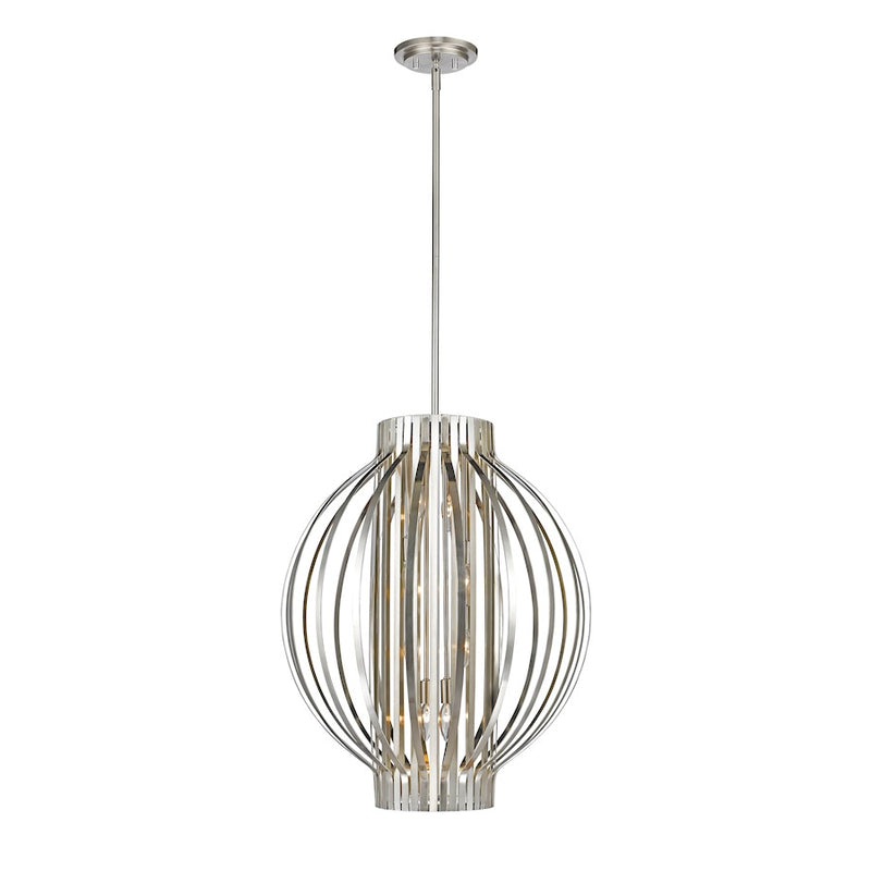 Z-Lite Moundou 8 Light Pendant, Brushed Nickel - 436-24BN