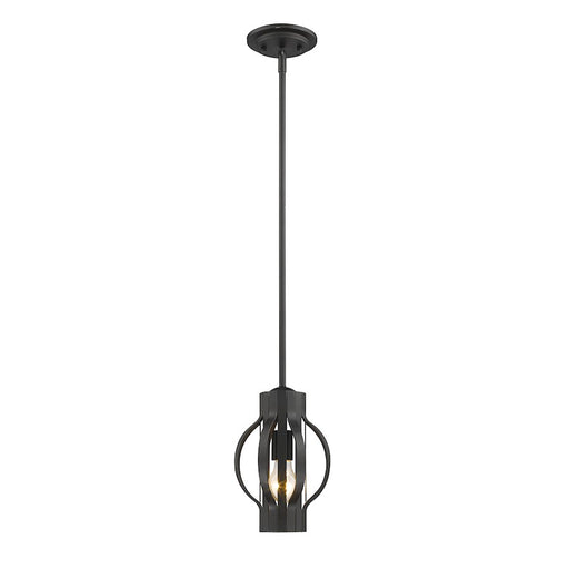 Z-Lite Moundou 1 Light Mini Pendant, 7x7x10", Bronze - 436MP-BRZ