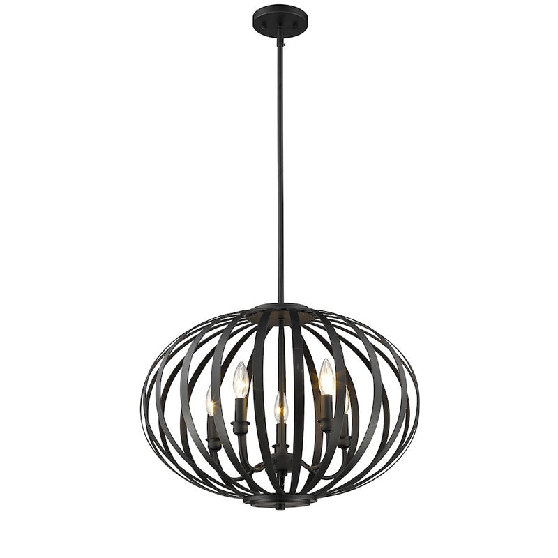 Z-Lite Moundou 5 Light Pendant, Bronze - 438-20BRZ