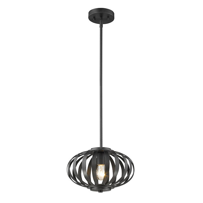 Z-Lite Moundou 1 Light Mini Pendant, 8x8x9.5", Bronze - 438-8BRZ