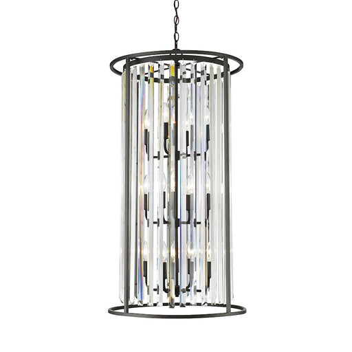 Z-Lite Monarch 12 Light Chandelier, Bronze, Clear - 439-12BRZ