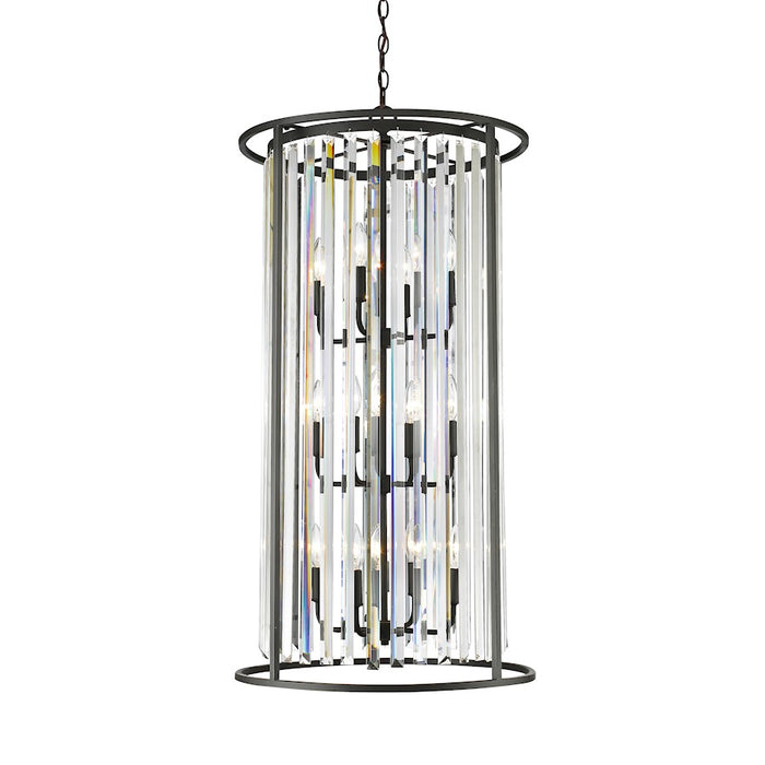 Z-Lite Monarch 12 Light Chandelier, Bronze, Clear - 439-12BRZ