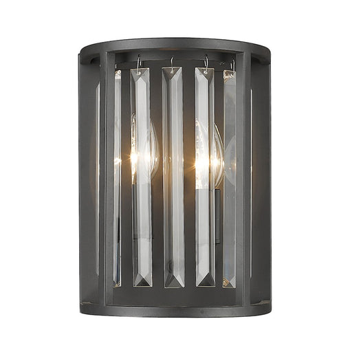Z-Lite Monarch 2 Light Wall Sconce, Bronze, Clear - 439-2S-BRZ