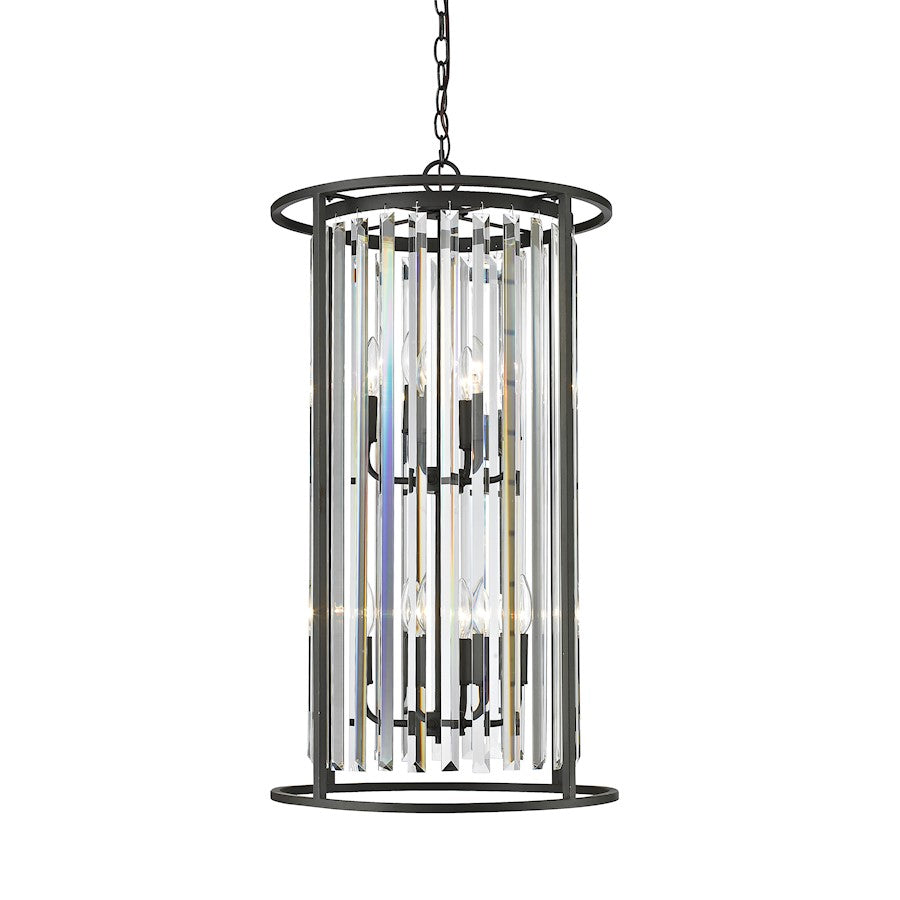 Z-Lite Monarch 8 Light Chandelier, Bronze, Clear - 439-8BRZ