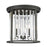 Z-Lite Monarch 3 Light Flush Mount, 14x14x13.88", Bronze, Clear - 439F14-BRZ