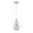 Z-Lite Quintus 1 Light Mini Pendant, 9.25x9.25x15.75", Chrome - 442MP-CH