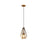 Z-Lite Quintus 1 Light 9.25" Mini Pendant, Rubbed Brass