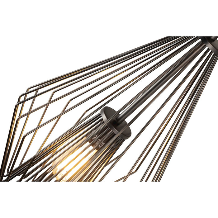 Z-Lite Quintus 1 Light 12.25" Mini Pendant, Plated Bronze