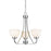 Z-Lite Ashton 3 Light Chandelier, Chrome, Matte Opal - 443-3-CH