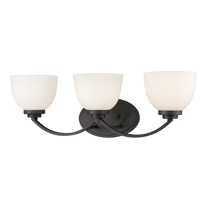 Z-Lite Ashton 3 Light Vanity Light, Bronze, Matte Opal - 443-3V-BRZ