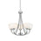 Z-Lite Ashton 5 Light Chandelier, Chrome, Matte Opal - 443-5-CH