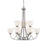 Z-Lite Ashton 9 Light Chandelier, Brushed Nickel, Matte Opal - 443-9-BN