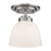 Z-Lite Ashton 1 Light Flush Mount, Brushed Nickel, Matte Opal - 443F1-BN