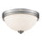 Z-Lite Ashton 2 Light Flush Mount, Brushed Nickel, Matte Opal - 443F2-BN