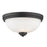 Z-Lite Ashton 2 Light Flush Mount, Bronze, Matte Opal - 443F2-BRZ