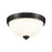 Z-Lite Ashton 2 Light Flush Mount, Matte Black - 443F2-MB